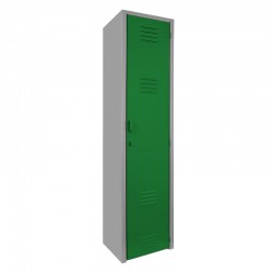 Locker metálico dual chico - 1 puerta verde